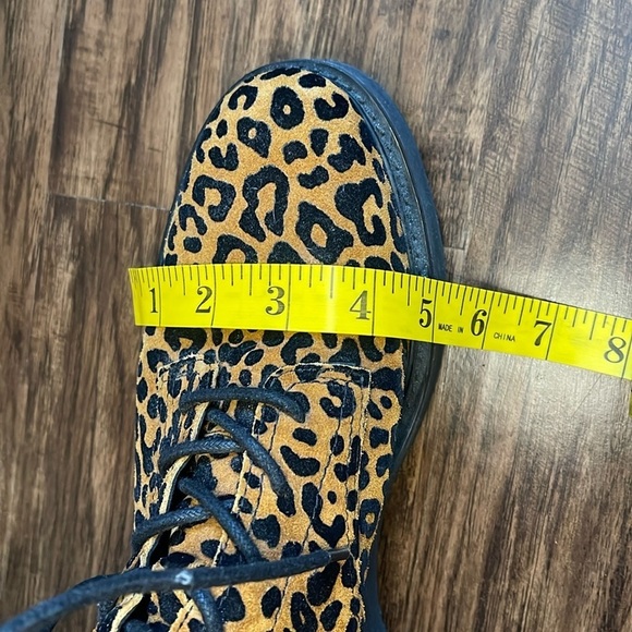 DIANE VON FURSTENBERG In Charge Leopard chunky suede Boots 9.5 - Picture 14 of 16